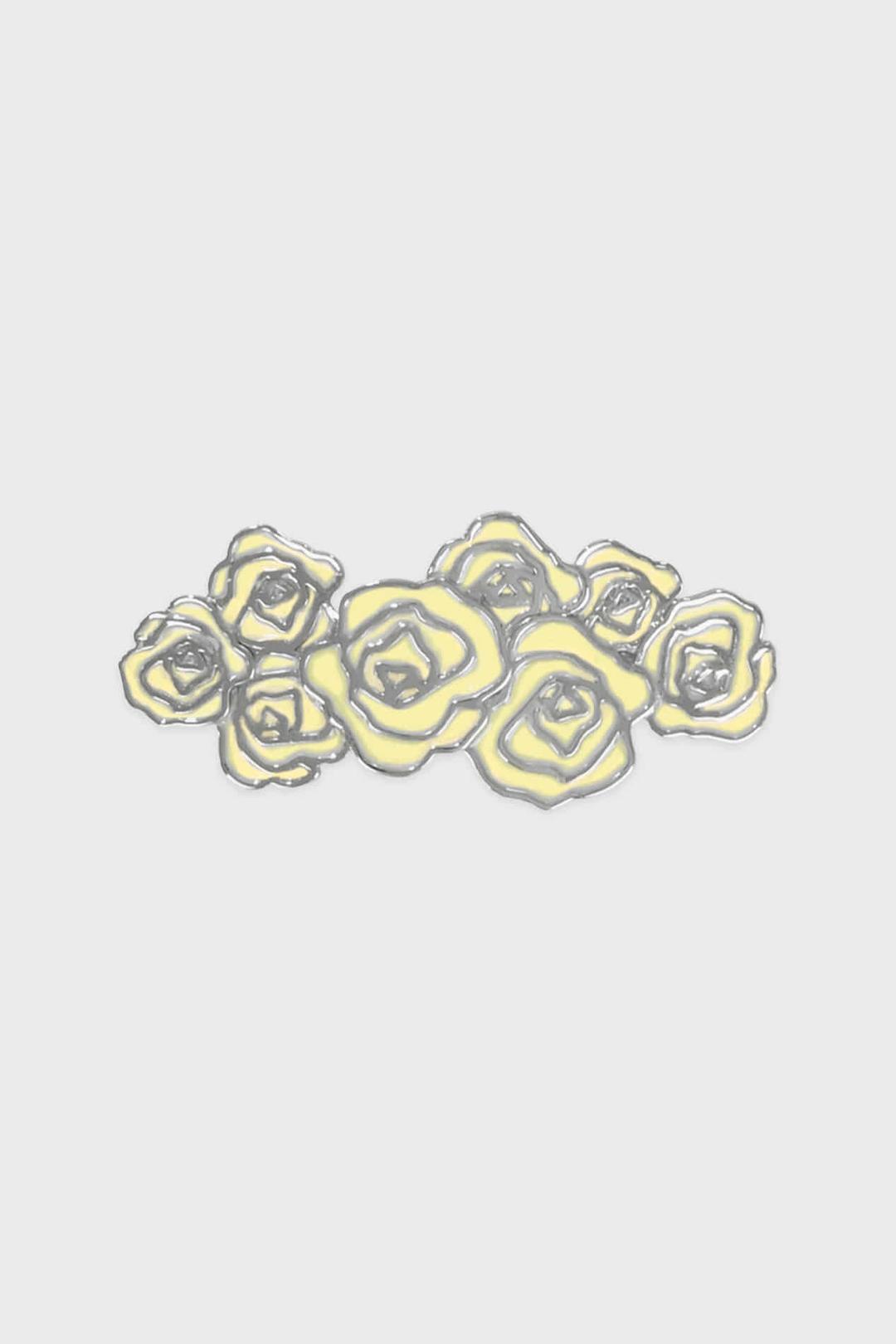 Rose Hair Barrette (Yellow)