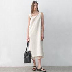 [25S/S](택가:139,000원)아나이스 실키 레이어드 드레스(OP-6260)