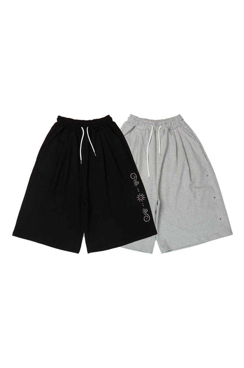 [RUNTZ] BEAM WESTERN STUD BERMUDA PANTS