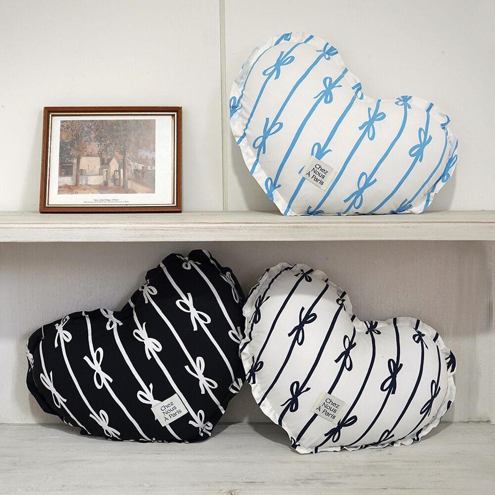 [29CM 단독][GIFT옵션][선물추천][NEW 컬러 추가] 시그니처 리본 하트 쿠션 커버 (4 Colors)