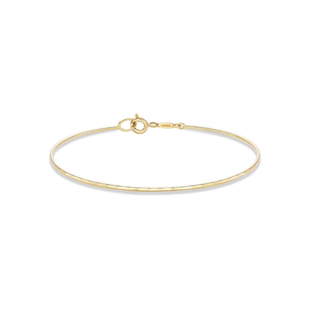 [공식몰단독]14k 컷팅 와이어 뱅글 팔찌(14K골드) #LFB12