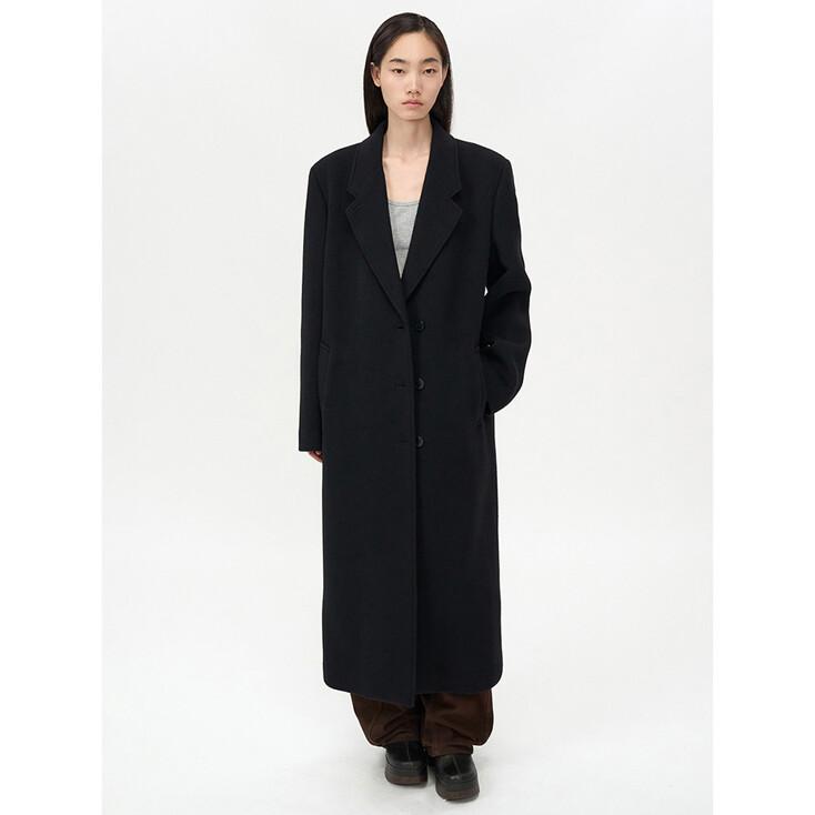 클래식 맥시 코트 BLACK