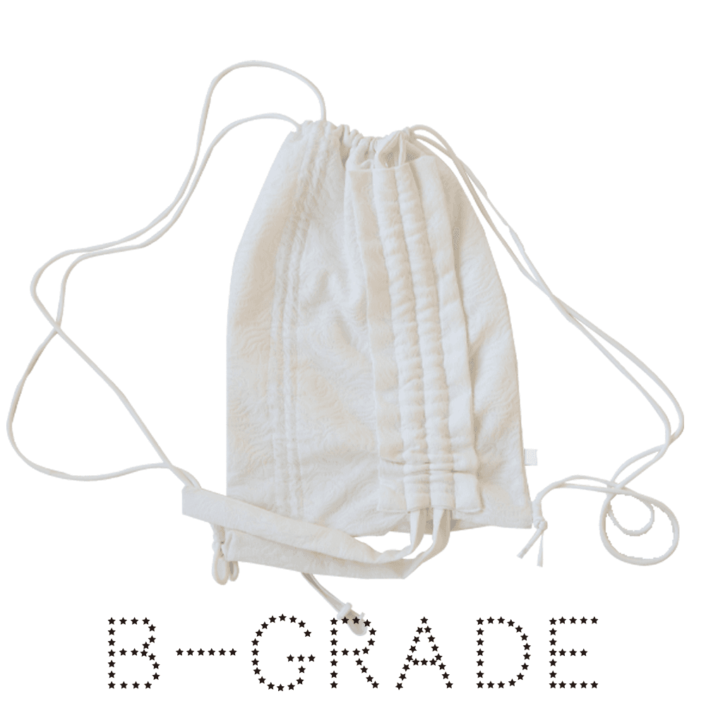 ★B-GRADE★Romantic rose gymbag(white)