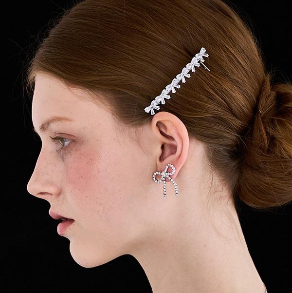 큐빅 리본 자동핀 (JP-23-318AB)