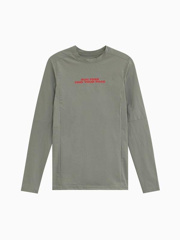 VENODE Runfree Long Tshirts_Beige (Tight Fit)