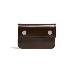 [22FW] CIRCLE CARD POCKET - BROWN