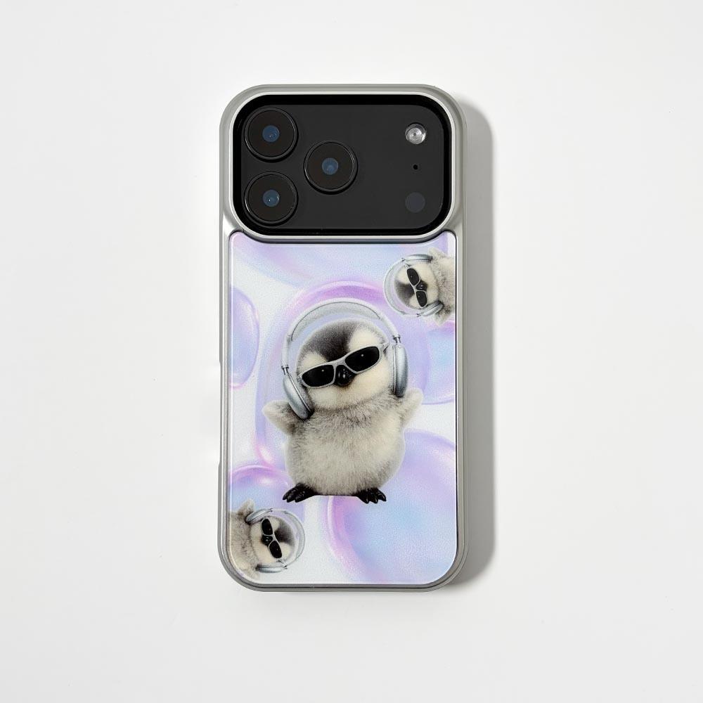 [맥세이프 실버 범퍼] Bubble Beat Peng 버블 비트 펭 (글로시)