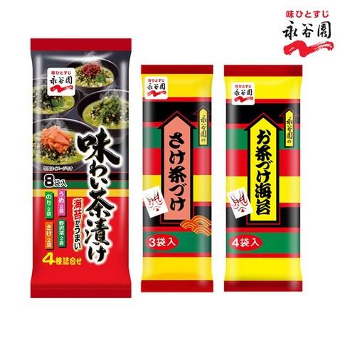 나가타니엔 오차즈케 김맛 연어맛 아지와이 3종세트 총15개입, 84g, 1세트 - 김밥/주먹밥재료 | 쿠팡