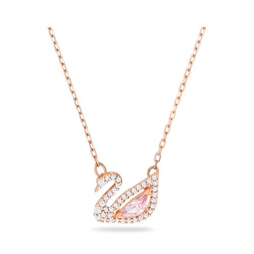 스와로브스키(SWAROVSKI)  Dazzling Swan 다즐링 스완 로즈골드 목걸이 네크리스 5469989 - 후기 | 무신사