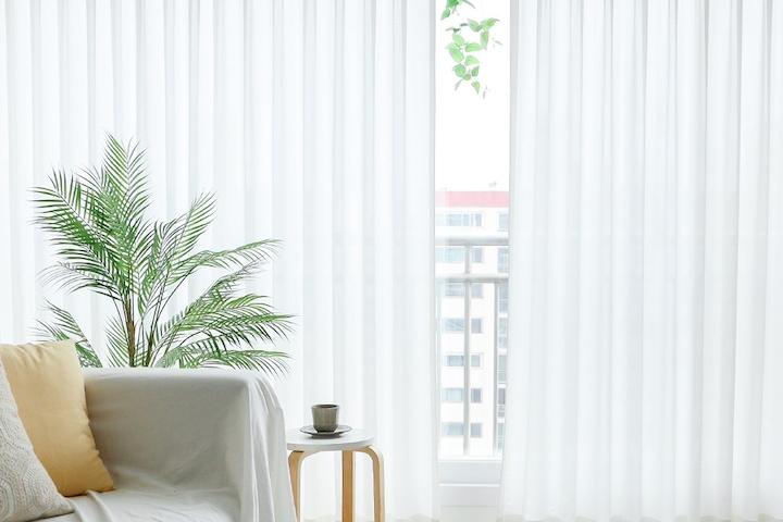 [최대10%쿠폰][맞춤] 비침없는 도톰 레이스/쉬폰커튼(나비주름/핀형/봉집)