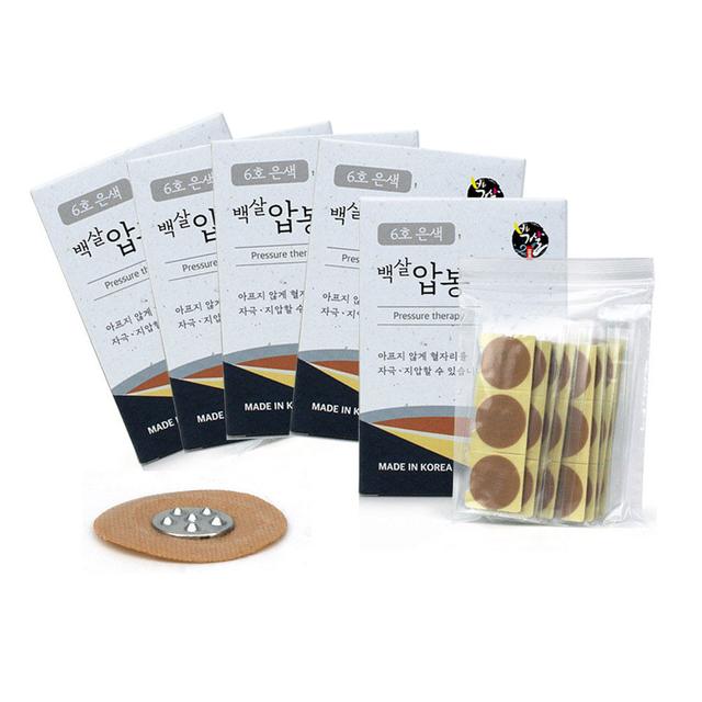 기황 백살압봉 은색 6호 30개입 1박스 x 5개 지압침 압침