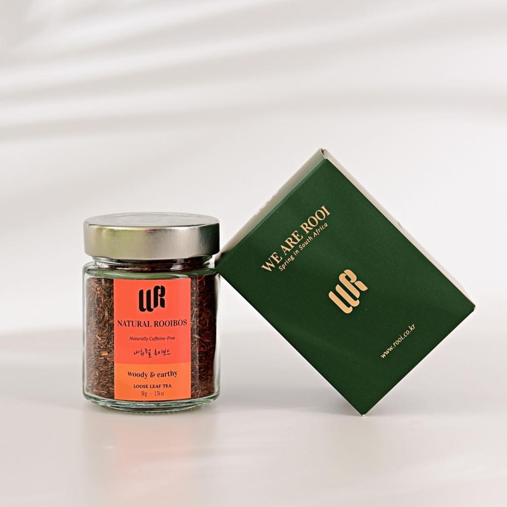 내츄럴 루이보스 잎차 Loose tea 50g 위아루이 무카페인 허브티