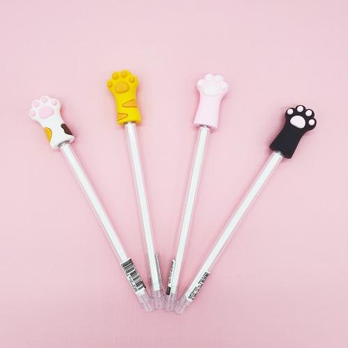 1500 냥냥 중성펜 4종세트-고양이 발바닥 모양