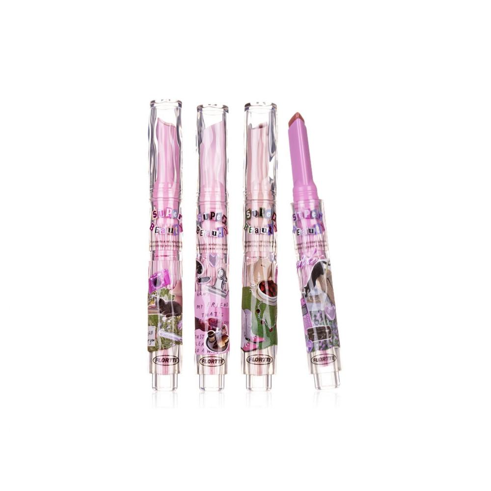 flortte 플로레트 립스틱 촉촉한 글로시 밤 한정판 6컬러