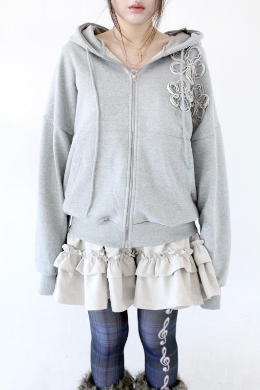 cosmos hood zip-up (2color)