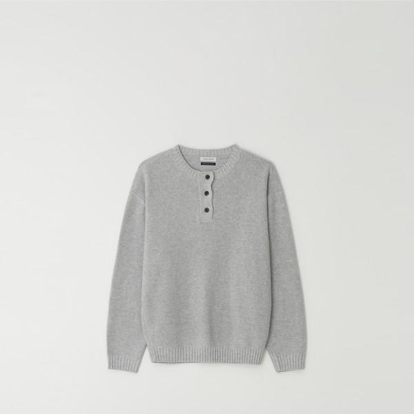 Henley Neck Knit Top