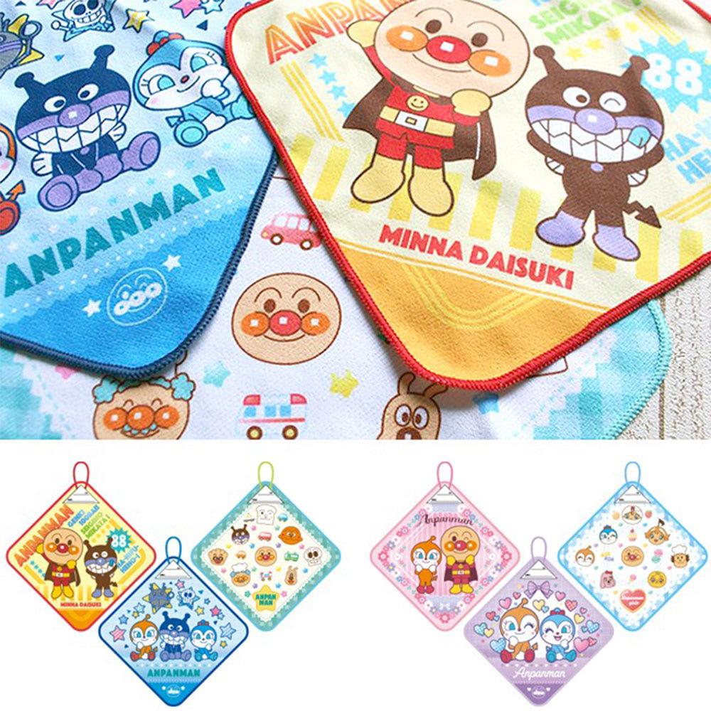 호빵맨 캐릭터 리얼프린트 고리 핸드타올 3p세트(일))