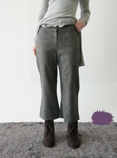 플란넬 울 카프리 팬츠 (2c)