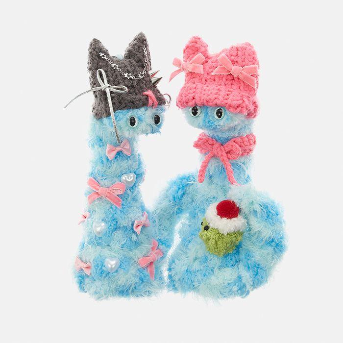 퍼즈 버즈_갸루 뱀 나나 (NANA) & 하루 (HARU) 인형 키링