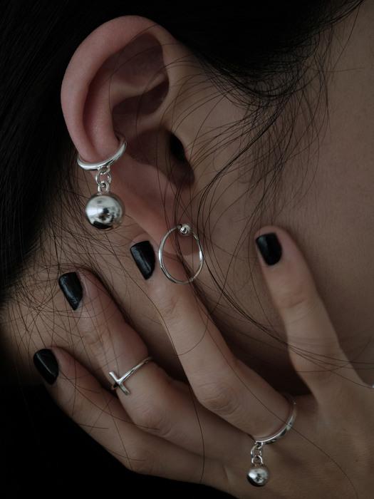 Drop ball earcuff