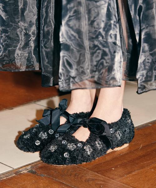 [X SUSAN FANG] FURRY MARYJANES - 3 colors