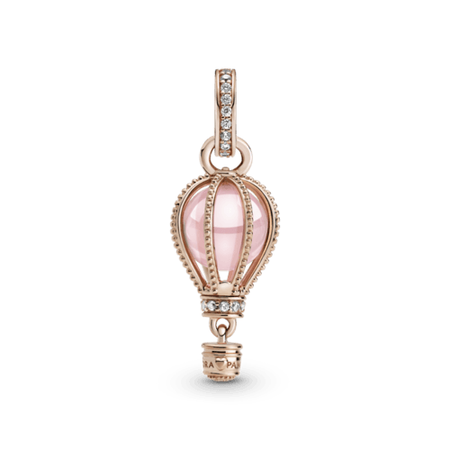 판도라 로즈 스파클링 핑크 핫 에어벌룬 댕글 참