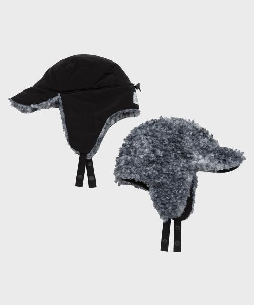 RC DORI TWO-WAY EARFLAP HAT BLACK