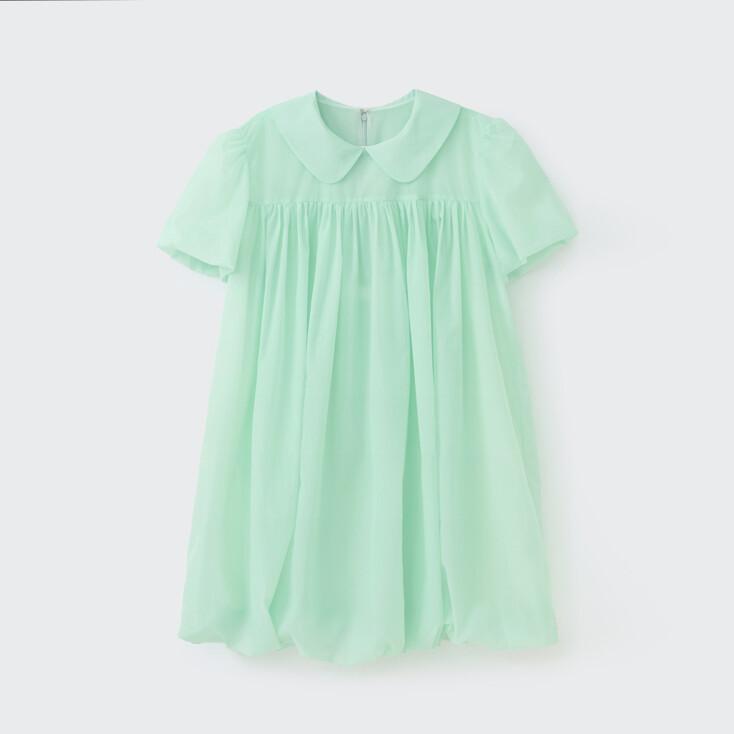 LIGHT VOLUME MINI DRESS (SHEER MINT)