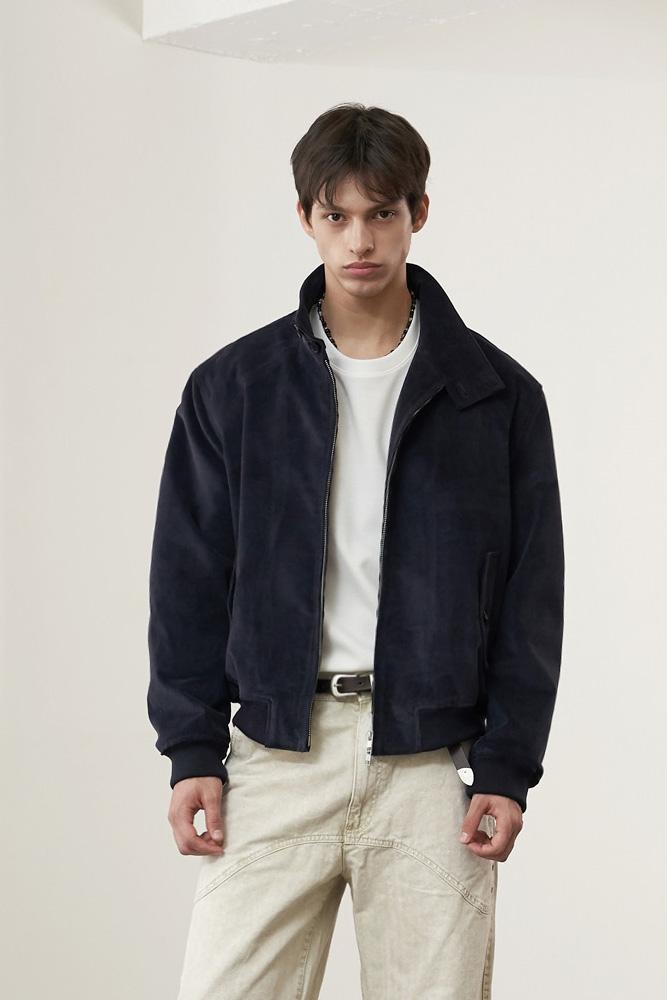 코듀로이 헤링턴 자켓 (네이비)
