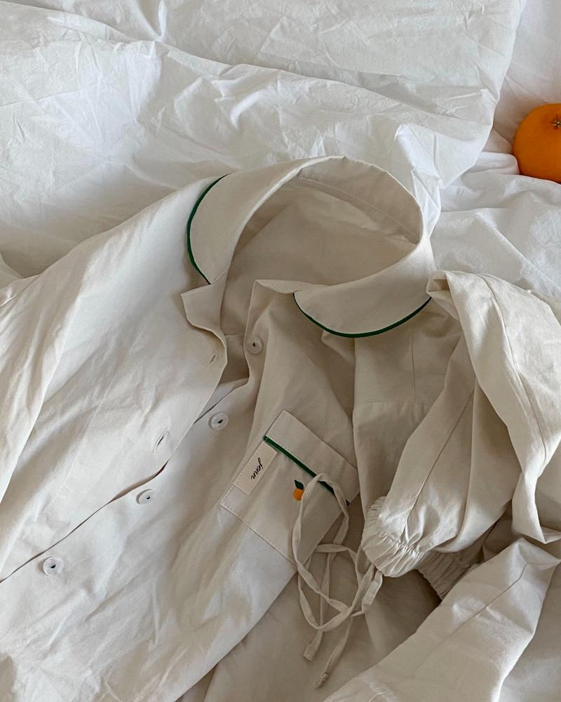 jenn Orange Pjs 오렌지/ 순면 여성 사계절 홈웨어/ 잠옷/ 파자마 세트