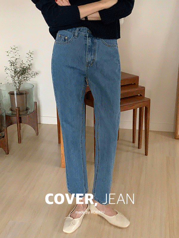 [COVER JEAN] 오리지널 콘데님(midblue ver.) - 3size(S,M,L) / 2 type (ORIGINAL,SHORT)
