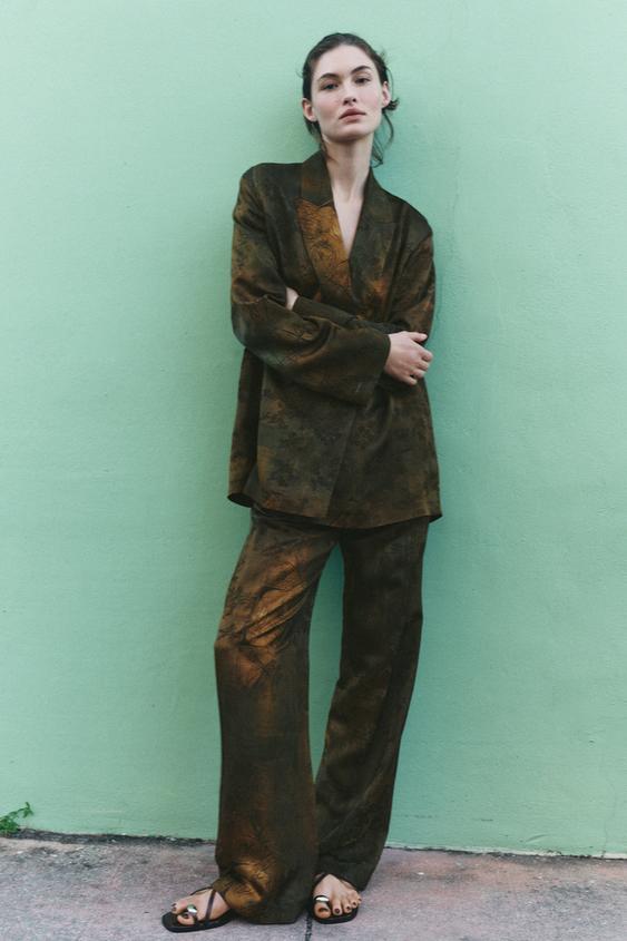 JACQUARD PANTS ZW COLLECTION
