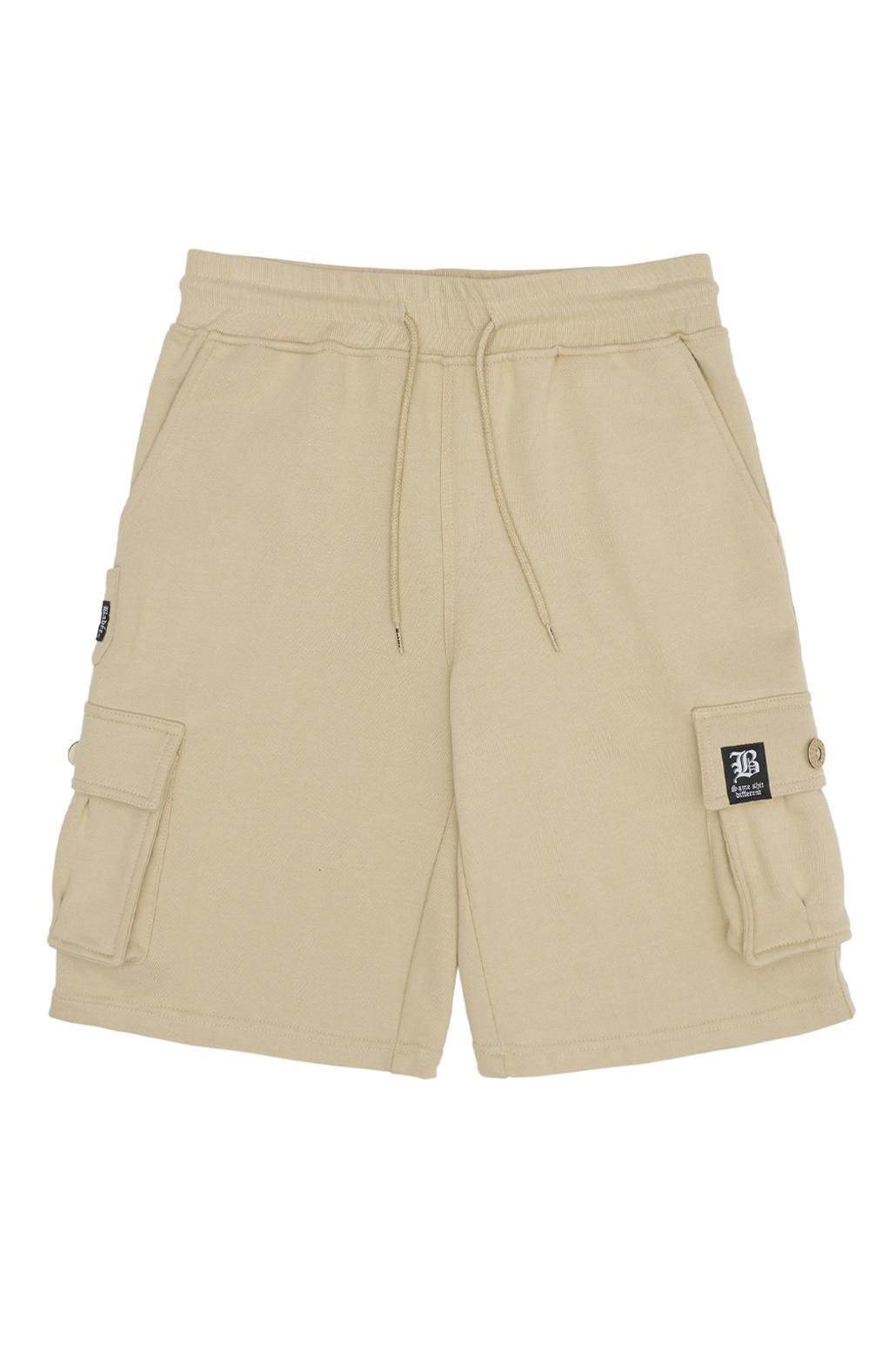 SWEAT CARGO HALF PANTS BEIGE