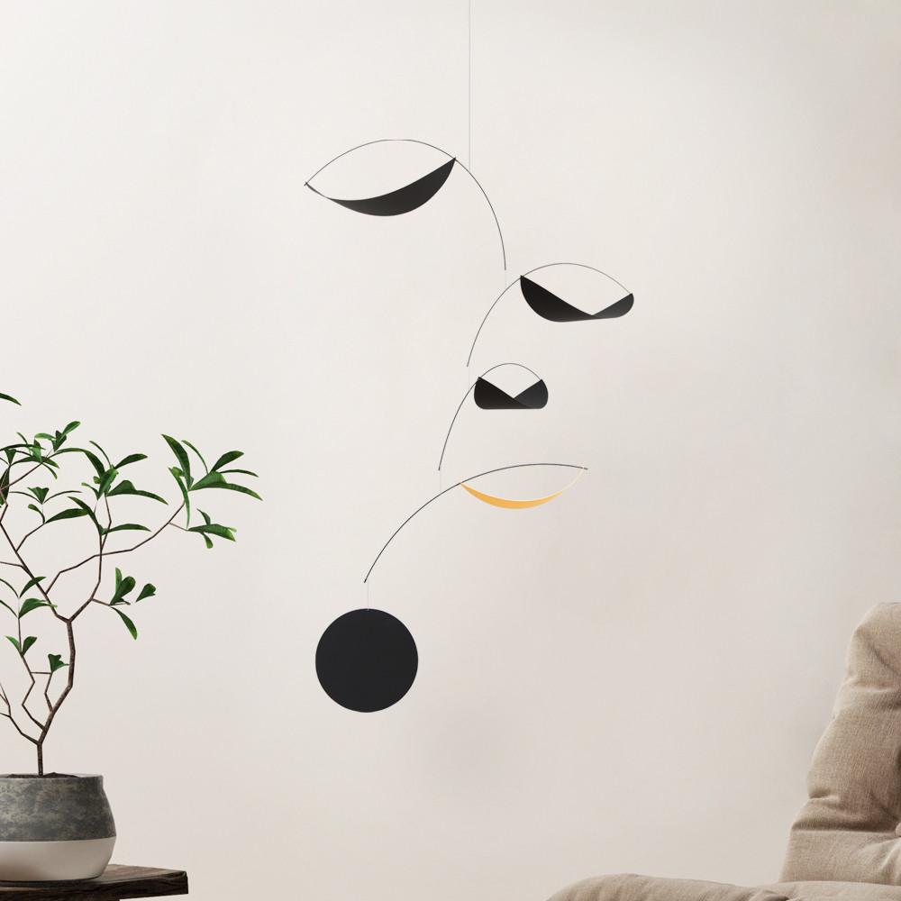 루일리 나무열매 벽 장식 소품 북유럽 인테리어 모빌 / 옐로우