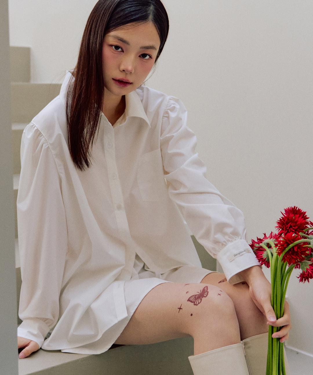 지젤 퍼프 셔츠 [WHITE]