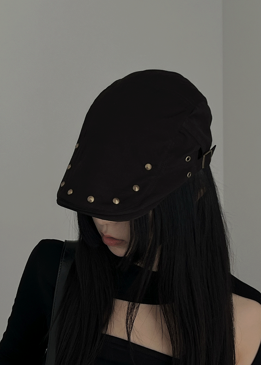 스터드 헌팅 캡 모자 2color