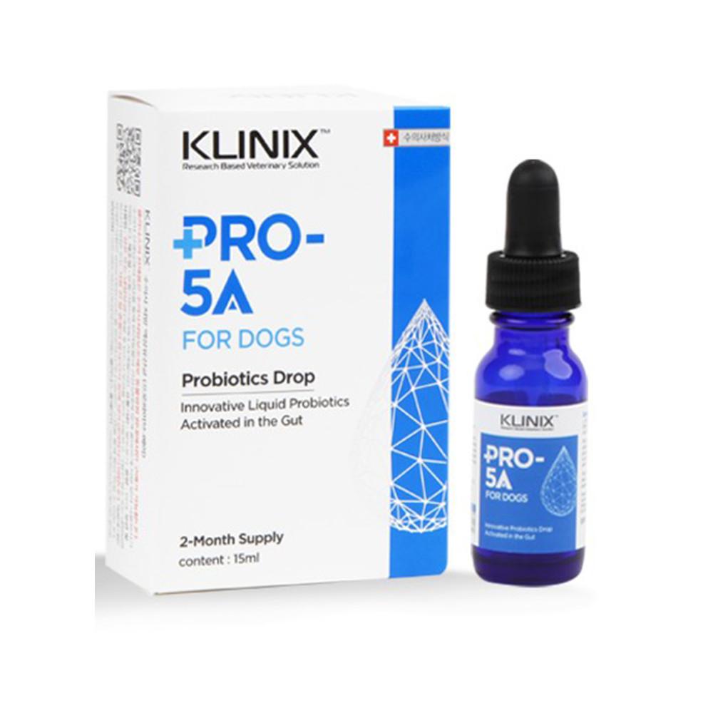 [아이스박스] 클리닉스 프로파이브에이 KLINIX PRO-5A 강아지 액상 유산균15ml (리뉴얼)