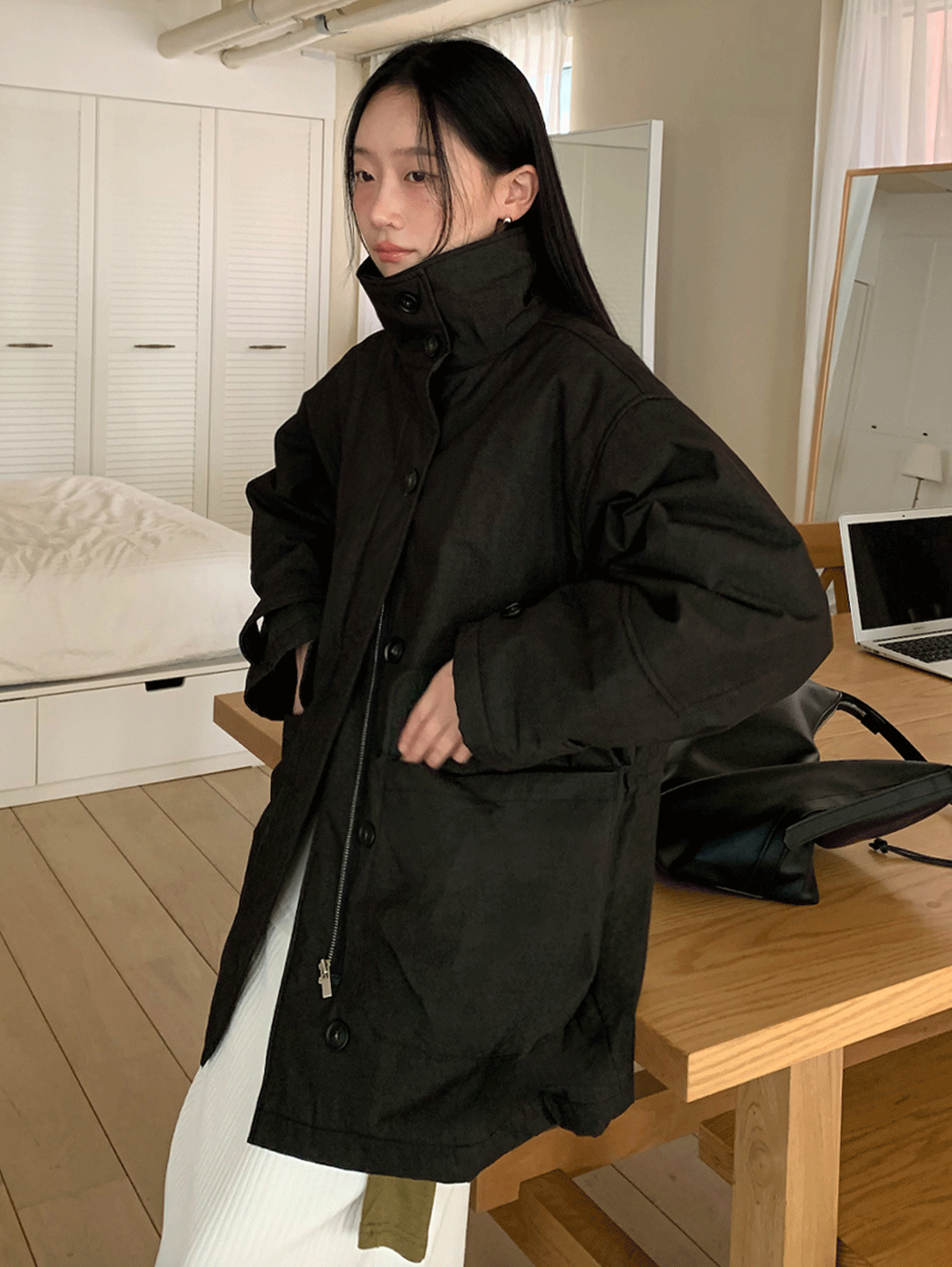 garment winter jumper (2color) 기모안감!