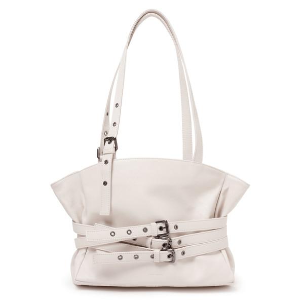 코르셋백 trio belt corset bag M nappa ivory