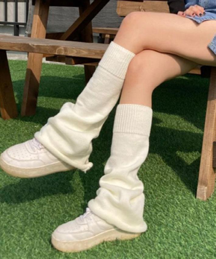 풀문 [하이틴룩/빠른출고] 발토시/워머/니트워머/레그워머/니삭스/스쿨룩/레깅스/골지워머/꾸안꾸룩/니트스타킹