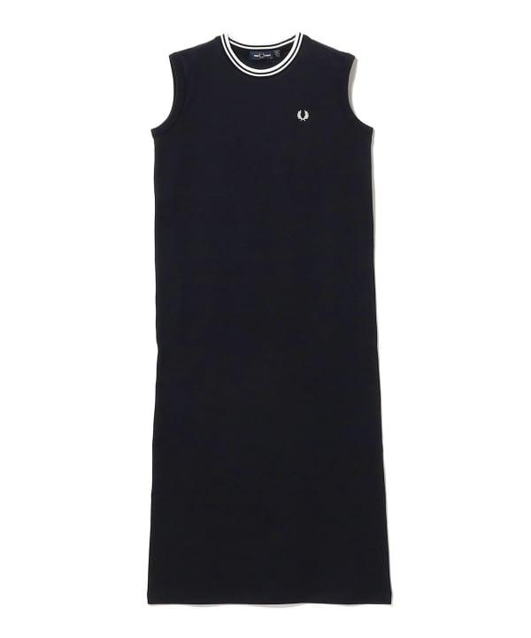 프레드페리 x 빔즈 원피스 TIPPED PIQUE DRESS Ray BEAMS 별주 2색상