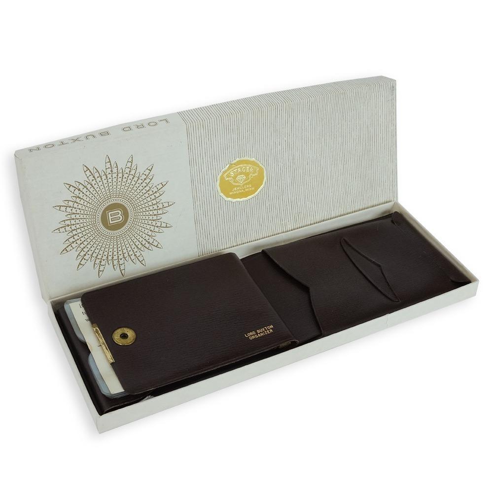 1970s Lord Buxton Organizer Brown Leather Wallet(Deadstock)