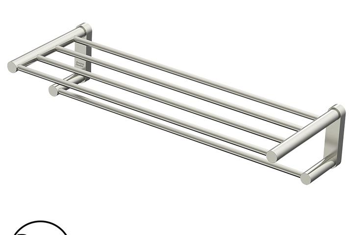 라운드 2단 수건선반 사틴 헤어라인 FH1017