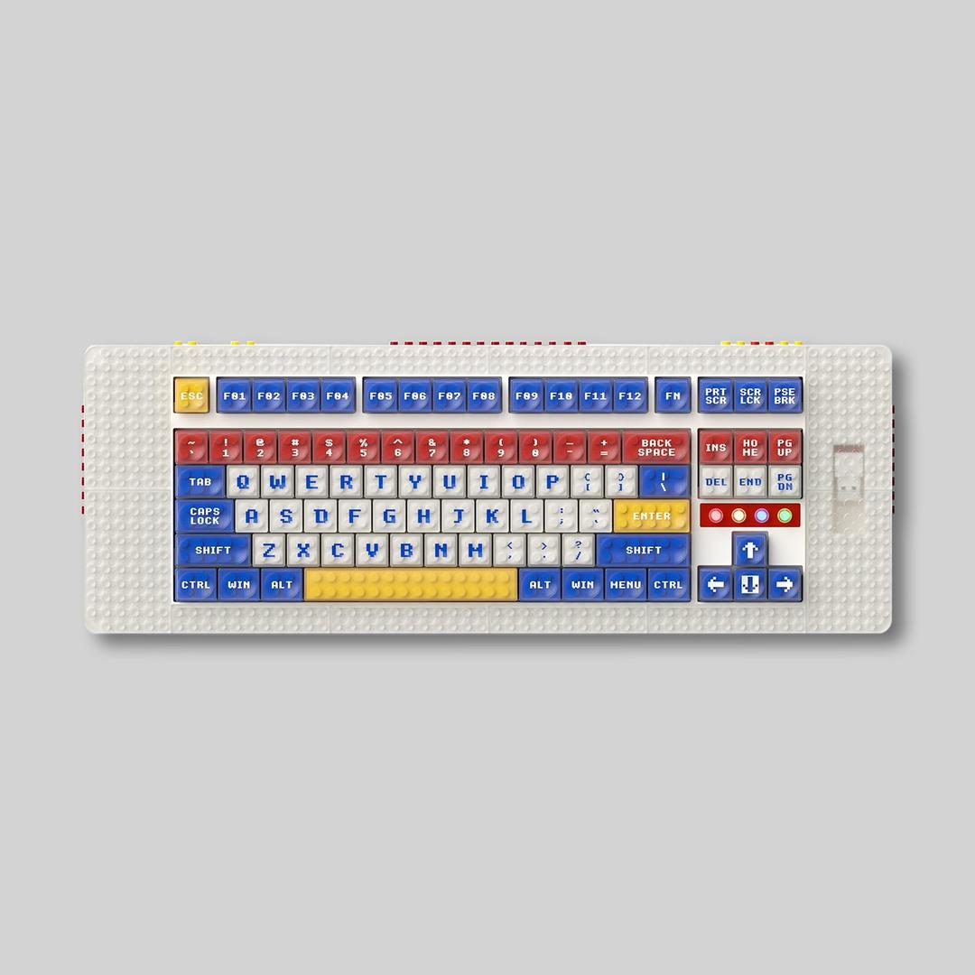 MelGeek Pixel, World’s First Brick-compatible Mechanical Keyboard - Palette / Kailh Custom T