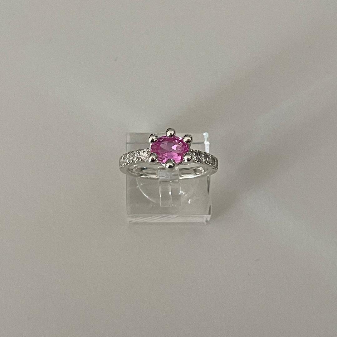 하이메 audrey ring (shine band, cubic 8*6mm)