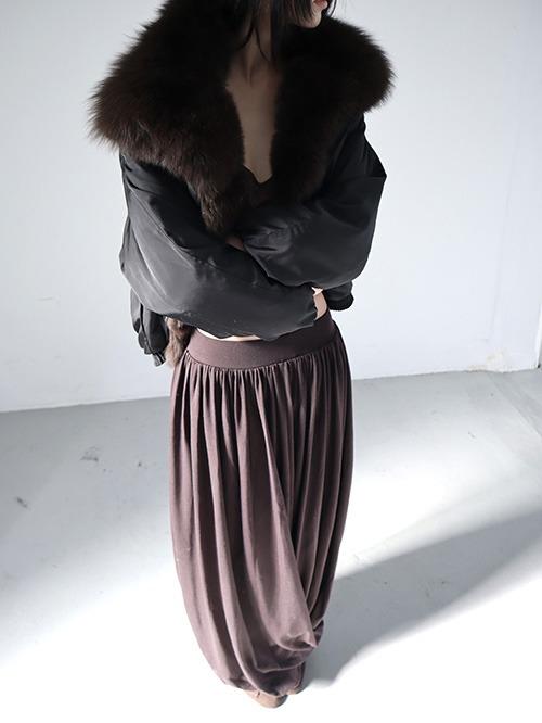 faux fur padding (black)