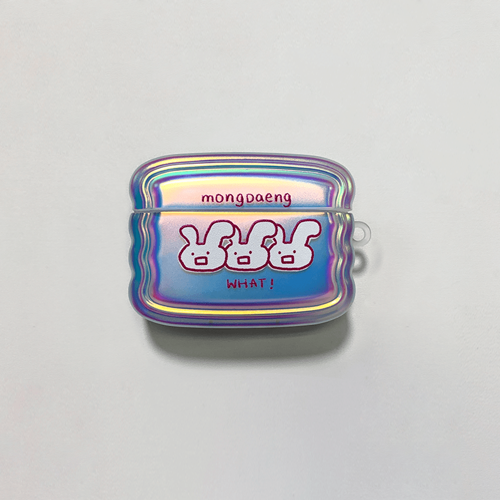 홀로그램 김버니 에어팟 케이스