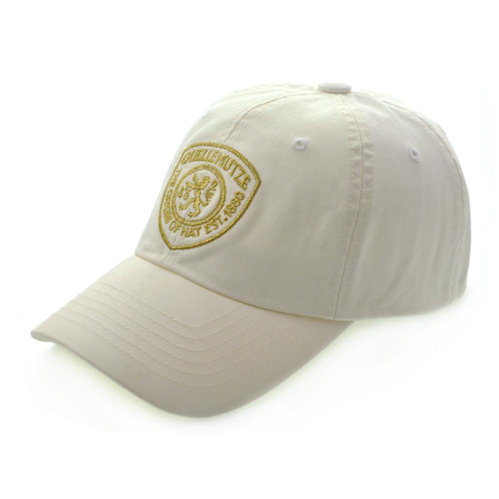 Qum 워싱 크랙 볼캡 야구모자  WHITE