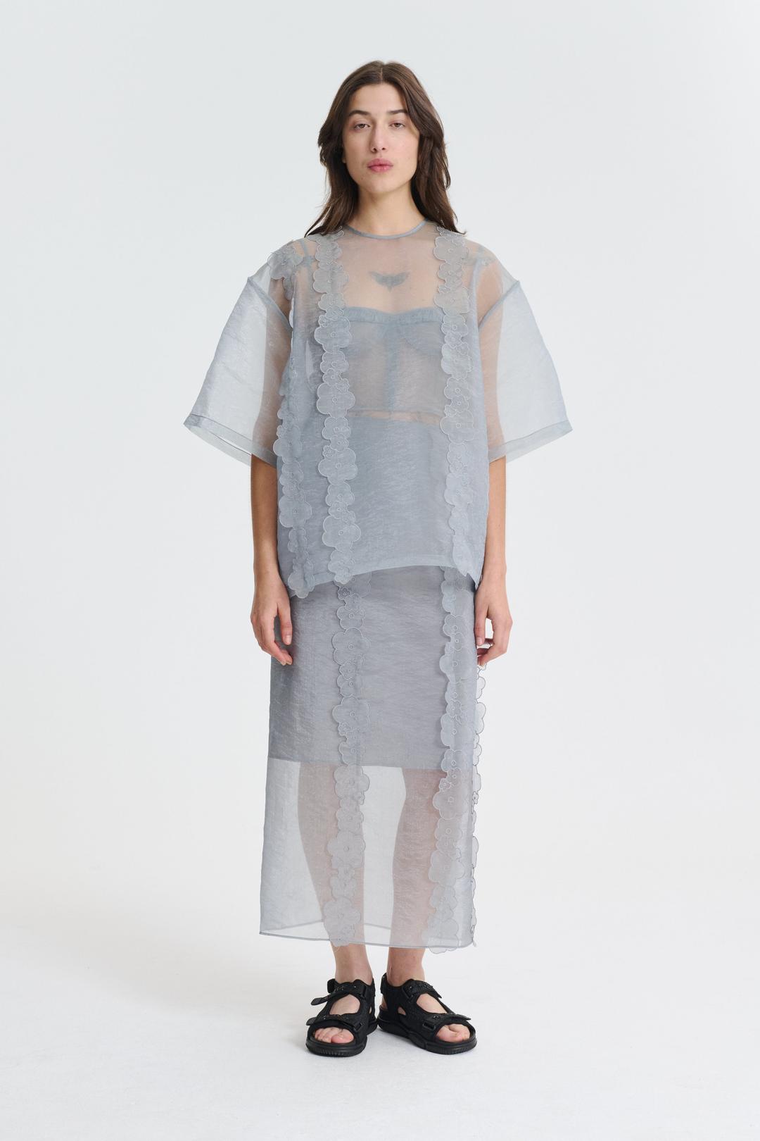 OLYMPIA | SKIRT LIQUID MYRTIA GREY - UK6