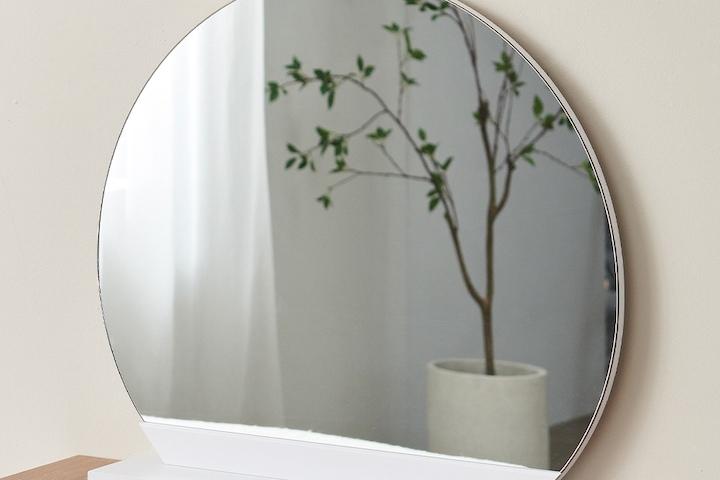 타원 좌경 대 스탠드 원형 화장대 거울 5colors (700 600)